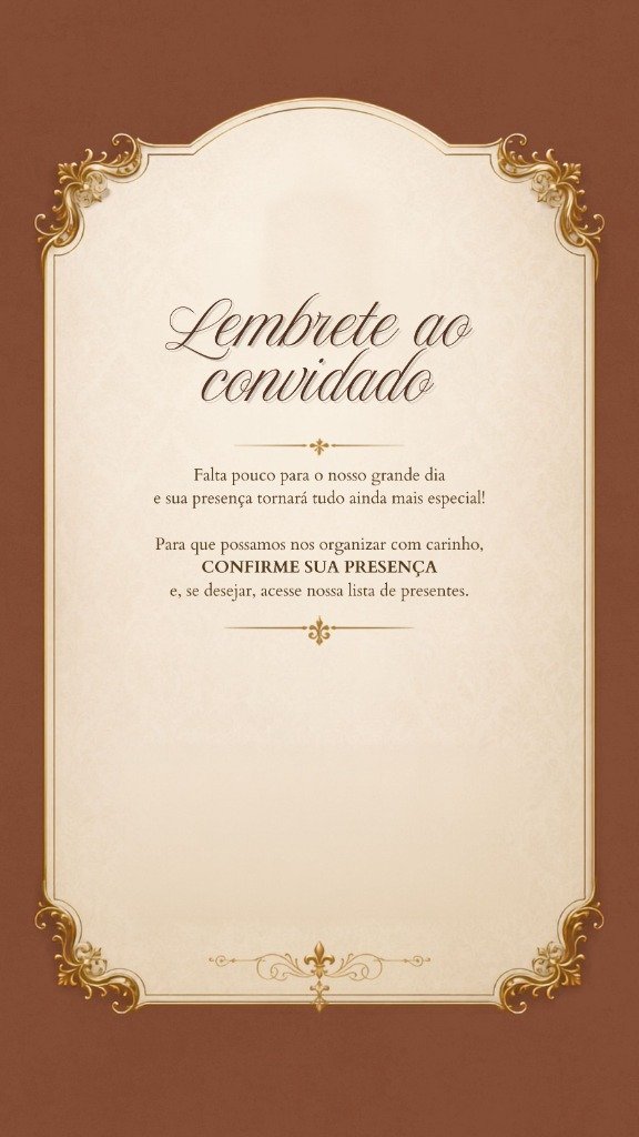 Lembrete ao convidado